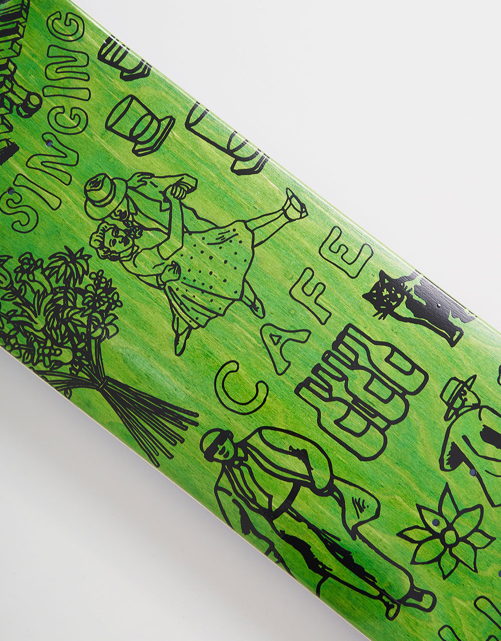 Skateboard Cafe "Gaurab Sketches" C2 Skateboard Deck - Green