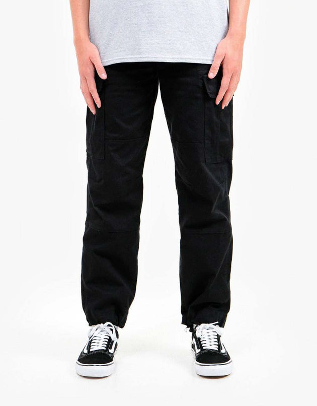 Route One Classic Cargo Pants - Black