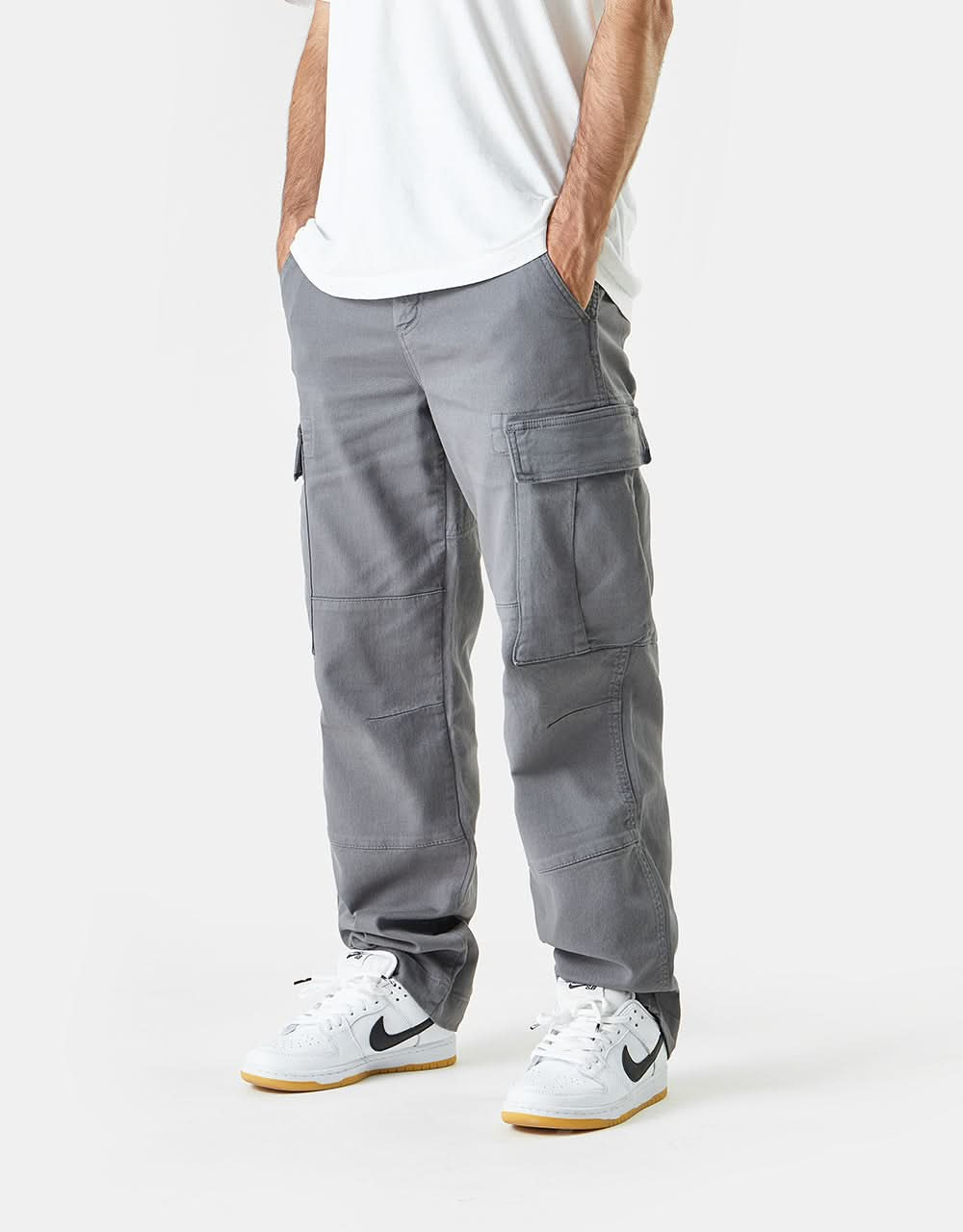 Route One Classic Cargo Pants - Charcoal