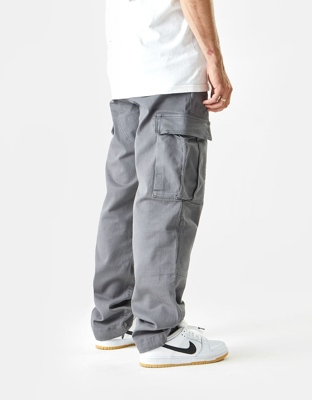 Pantaloni cargo classici Route One - Carbone