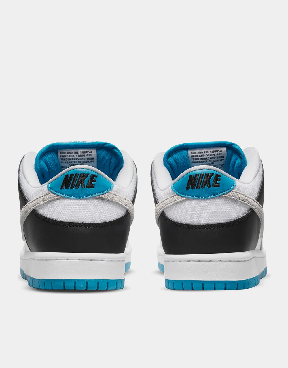 Nike SB Dunk Low Pro Skate Shoes - White/Neutral Grey-Black-Laser Blue