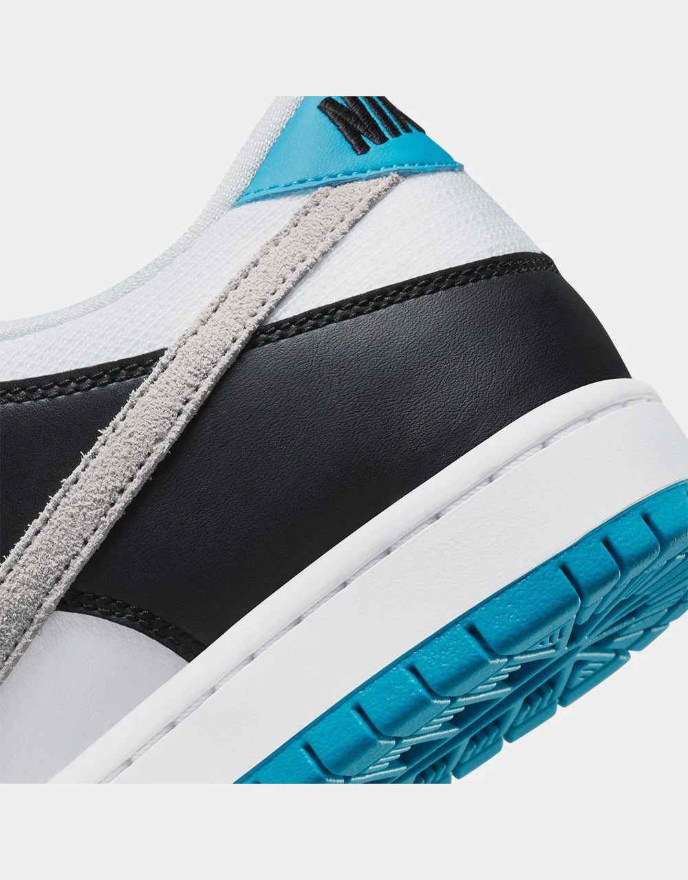 Nike SB Dunk Low Pro Skate Shoes - White/Neutral Grey-Black-Laser Blue