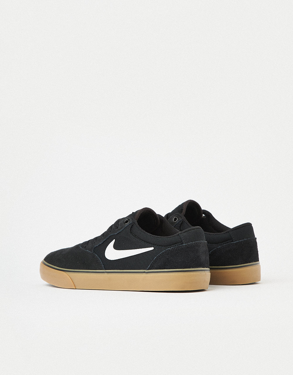 Nike SB Chron 2 Skate Shoes - Black/White-Black-Gum Light Brown