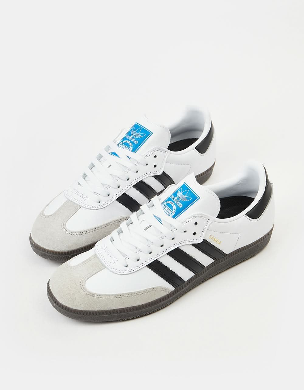 adidas Samba ADV Skate Shoes - White/Core Black/Gum