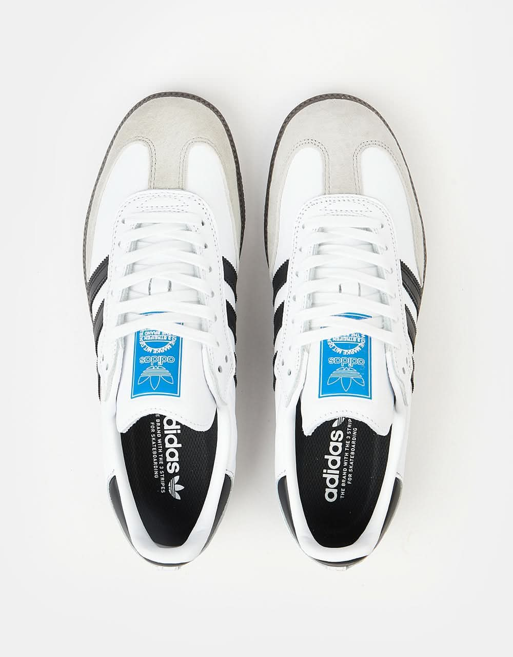 adidas Samba ADV Skate Shoes - White/Core Black/Gum