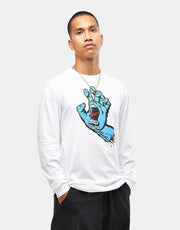 Santa Cruz Screaming Hand Chest L/S T-Shirt - White