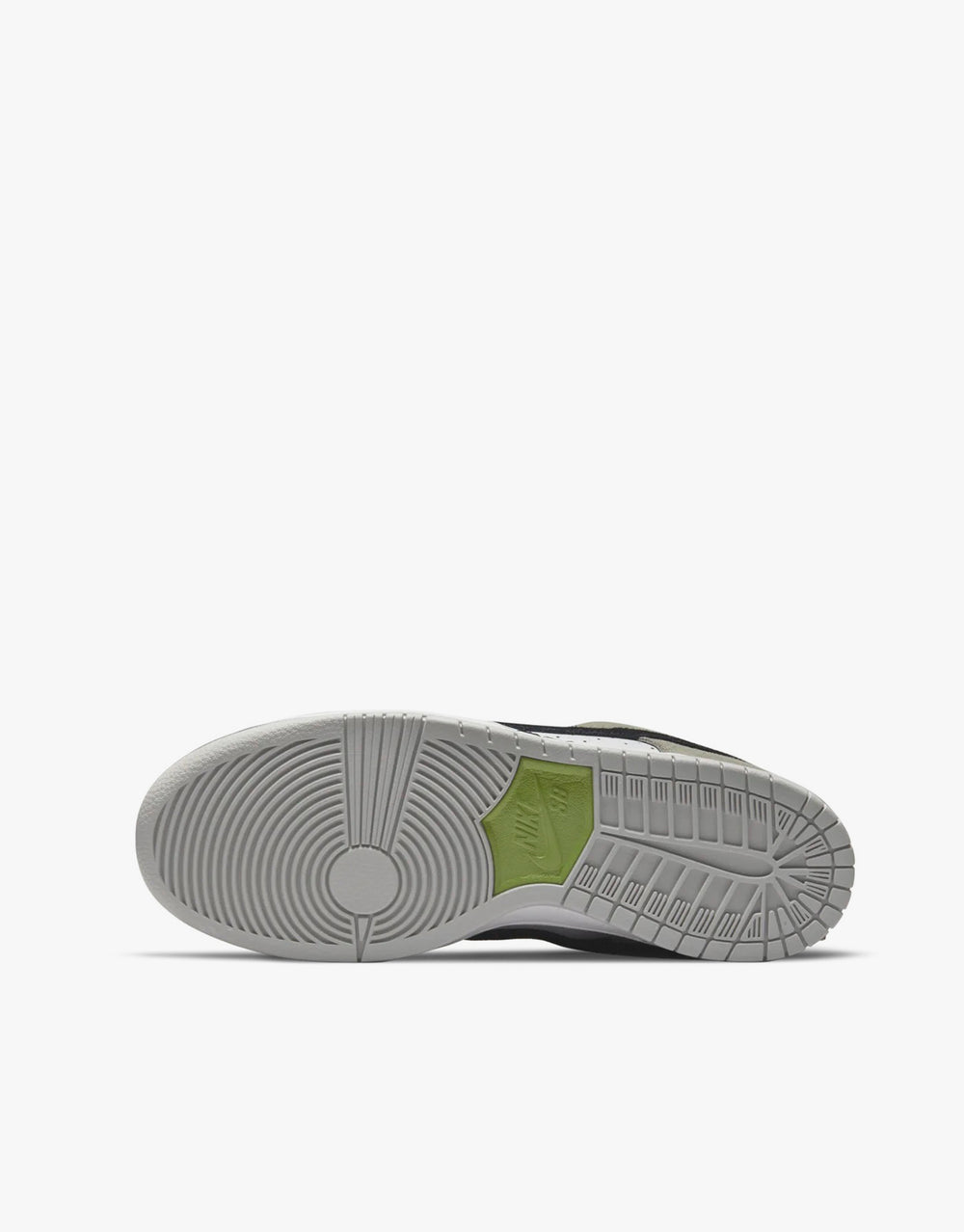 Nike SB Dunk Low Pro Skate Shoes - Medium Grey/Black-White-Chlorophyll