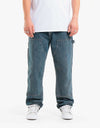 Route One Double Knee Denim Pants - Light Wash