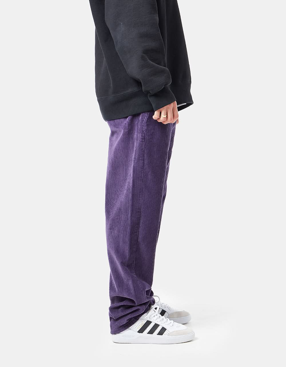 Route One Relaxed Fit Big Wale Cords - Moderate Purple