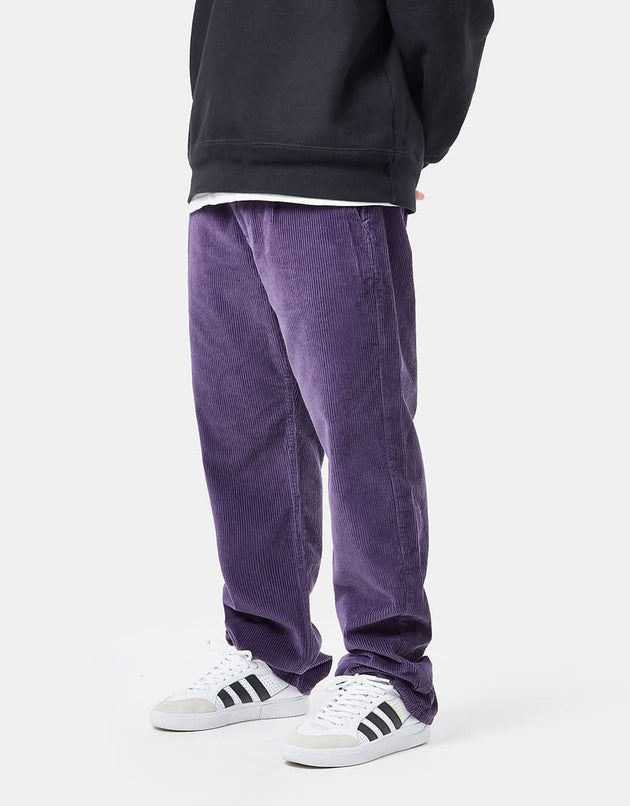 Route One Relaxed Fit Big Wale Cords - Moderate Purple