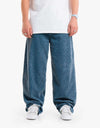 Route One Super Baggy Big Wale Cords - Air Force Blue