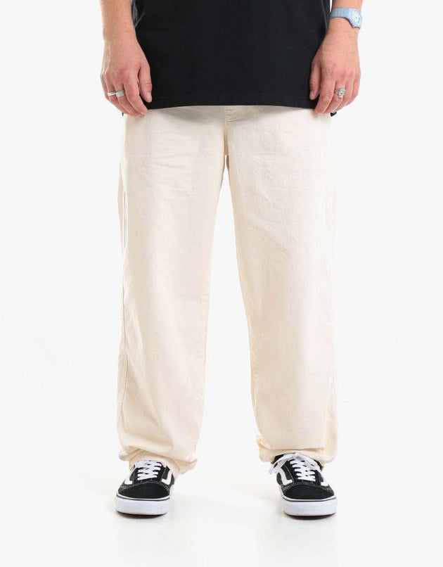 Pantalones Baggy Orgánicos Route One - Blanco Roto