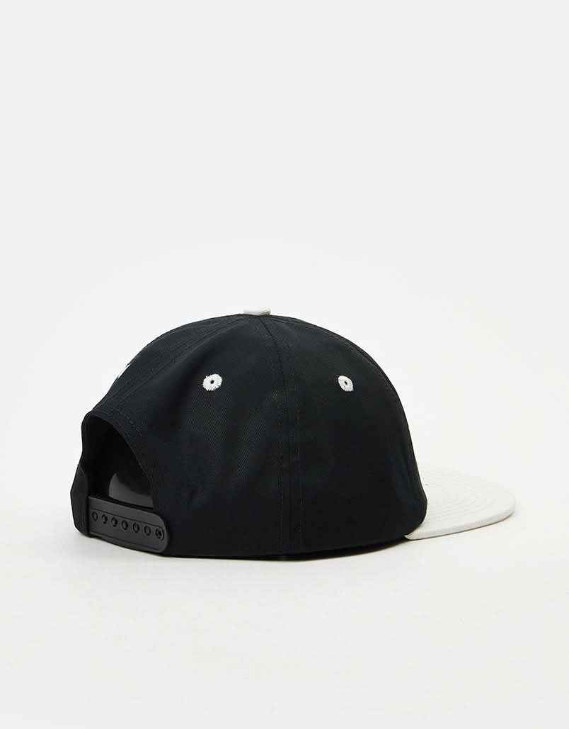 Route One Unstructured Snapback Cap - Black/Natural