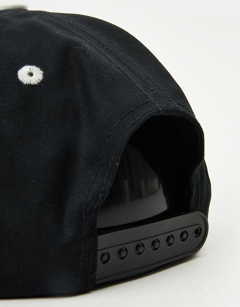 Route One Unstructured Snapback Cap - Black/Natural