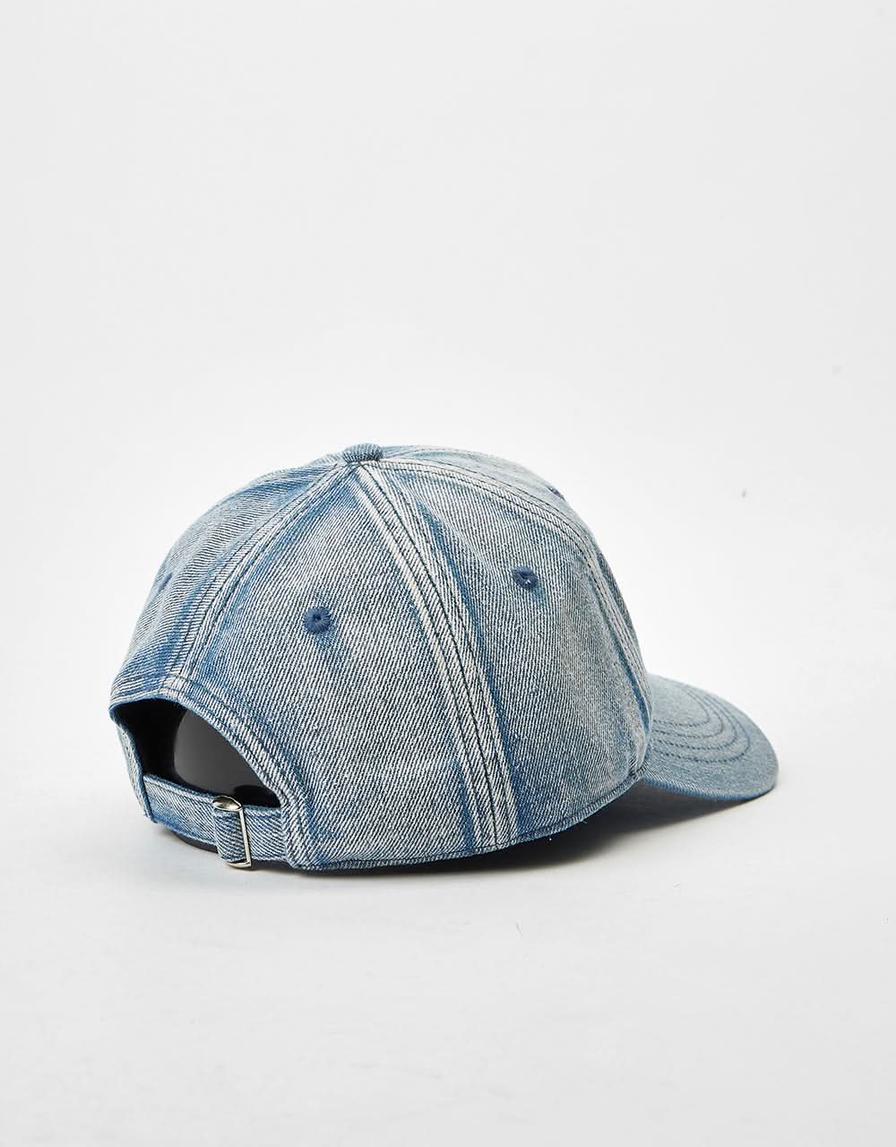 Cappellino da papà in denim sbiancato Route One - denim azzurro