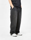 Route One Super Baggy XL Denim Jeans- Washed Black