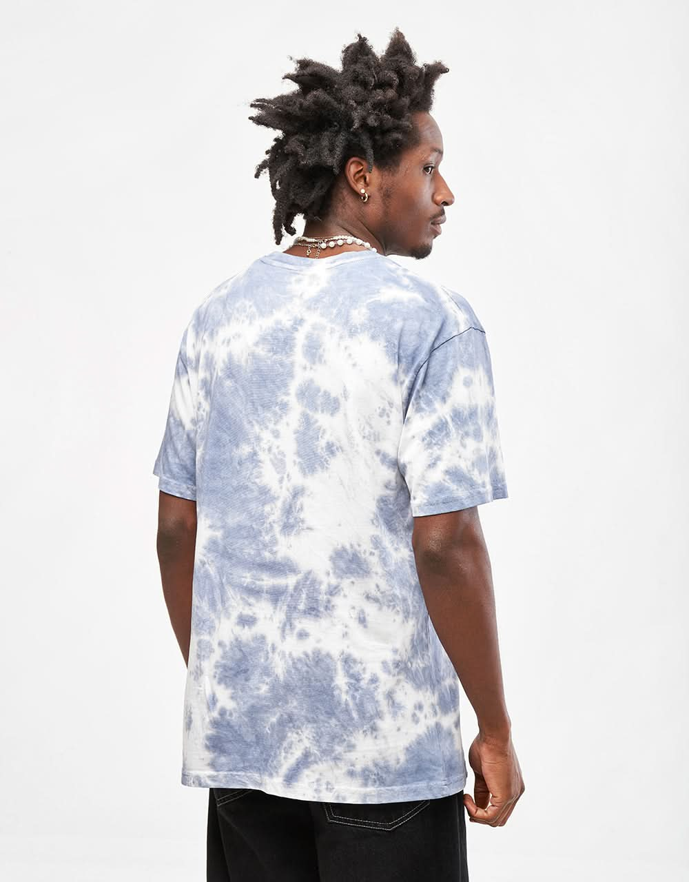 T-shirt Tie Dye biologique Route One - Marine