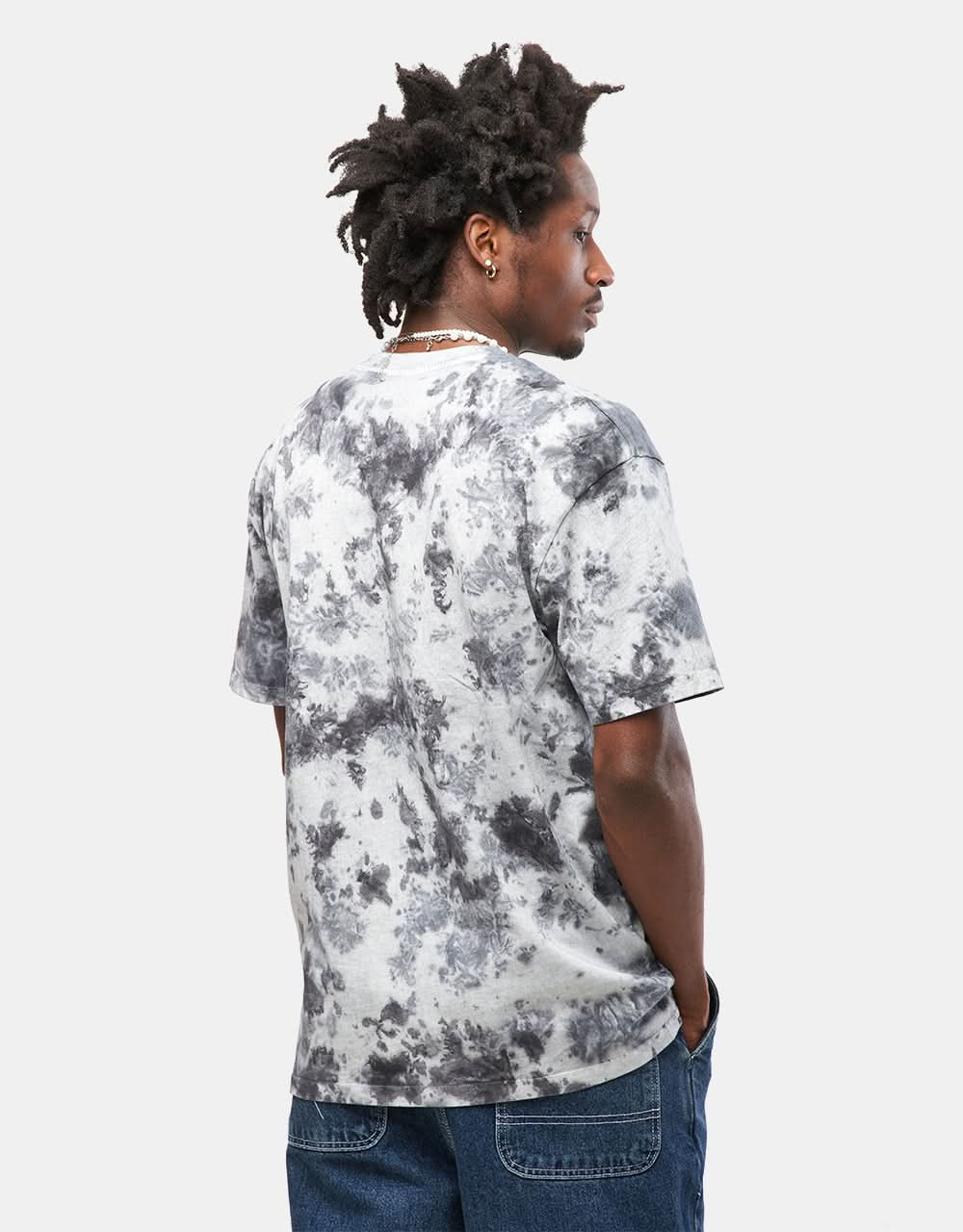 Route One Organic Tie Dye T-Shirt - Navy