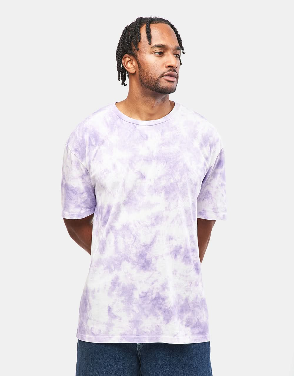 T-shirt Tie Dye organica Route One - Viola moderato