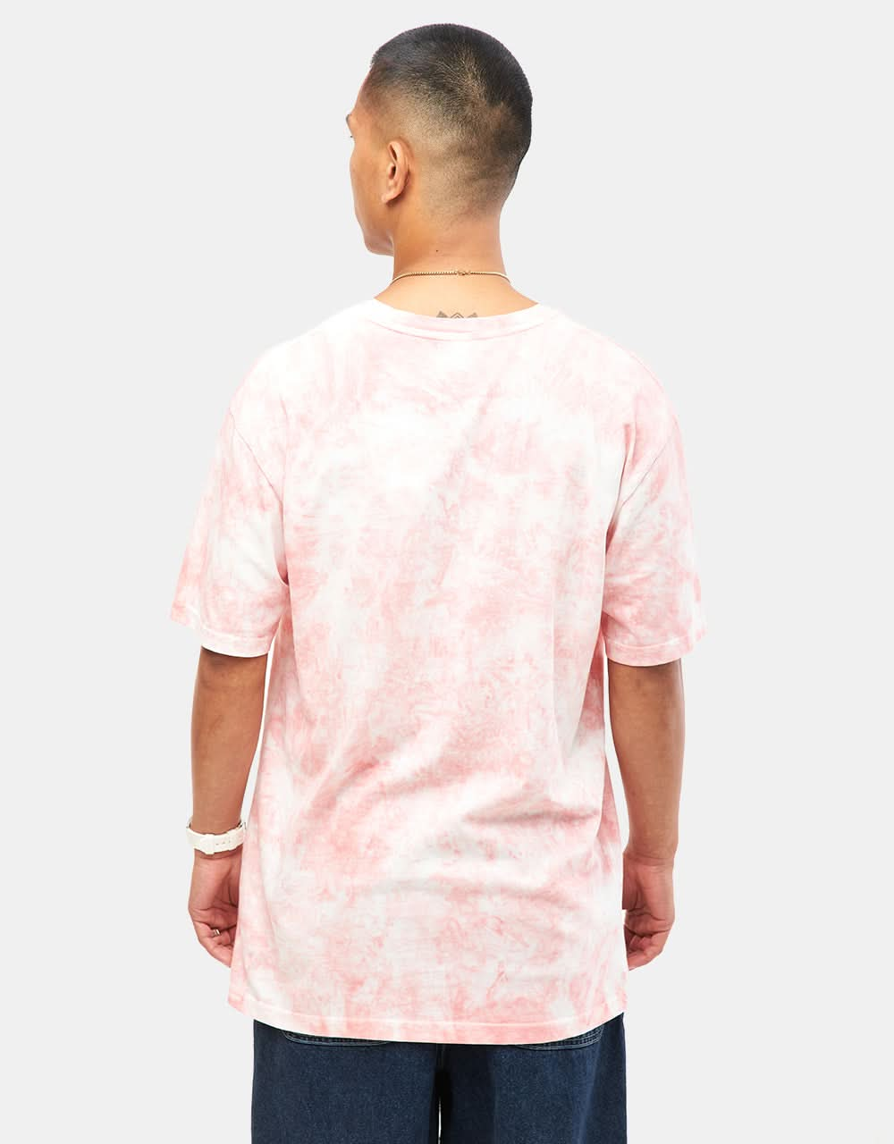 Route One Organic Tie Dye T-Shirt - Terracotta Pink