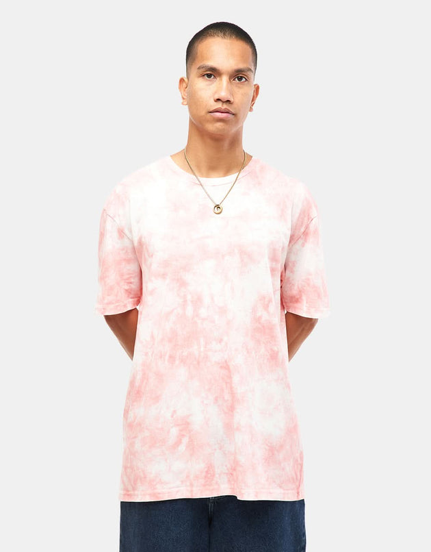 Route One Organic Tie Dye T-Shirt - Terracotta Pink