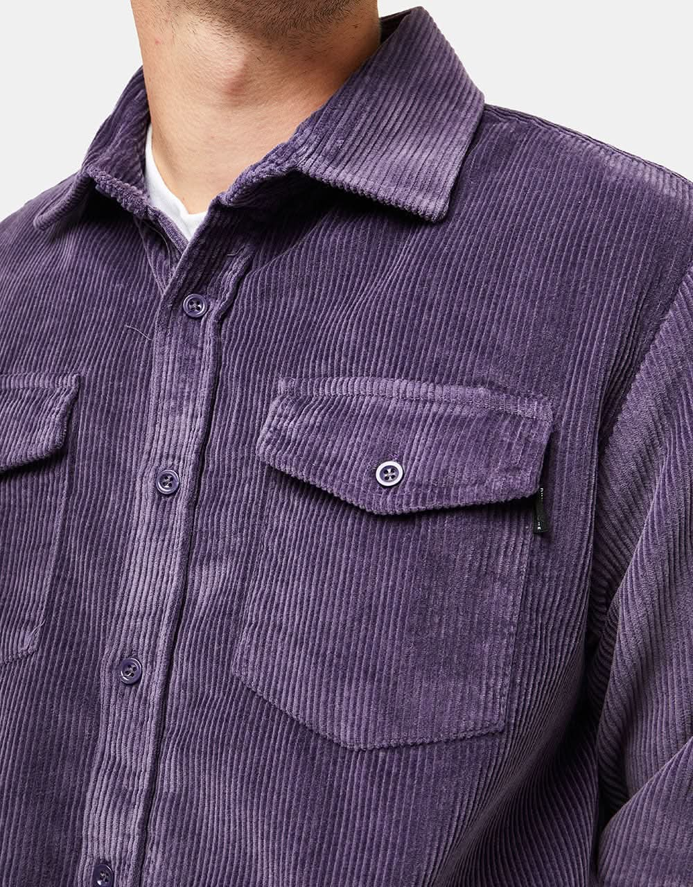 Route One Big Wale Cord Shirt - Moderate Purple