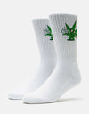 Route One Best Bud Socks - White