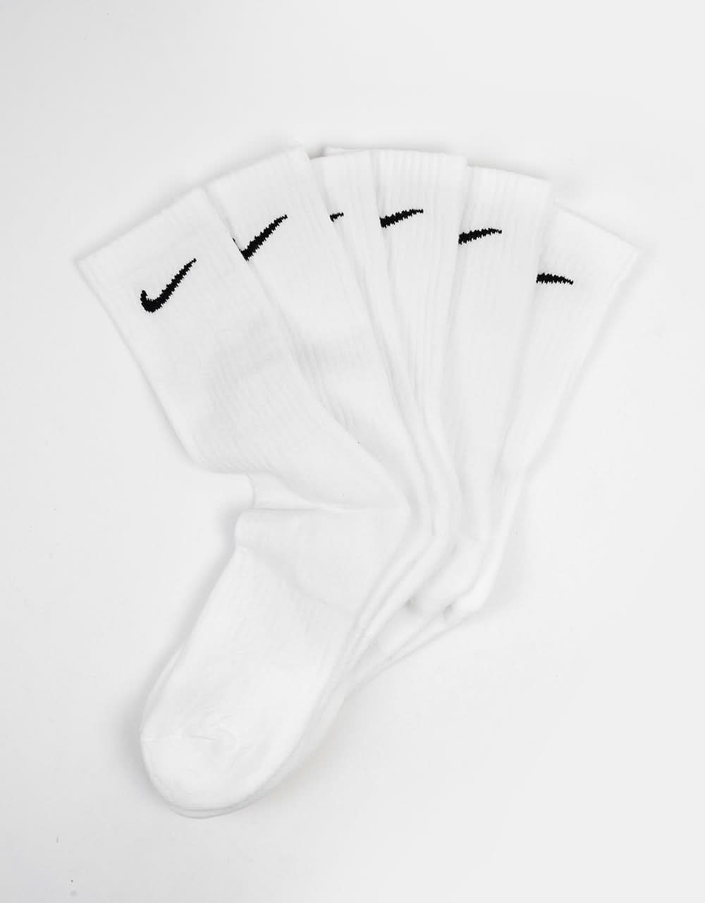 Nike SB Everyday Cushioned Socks 3 Pack - White/Black