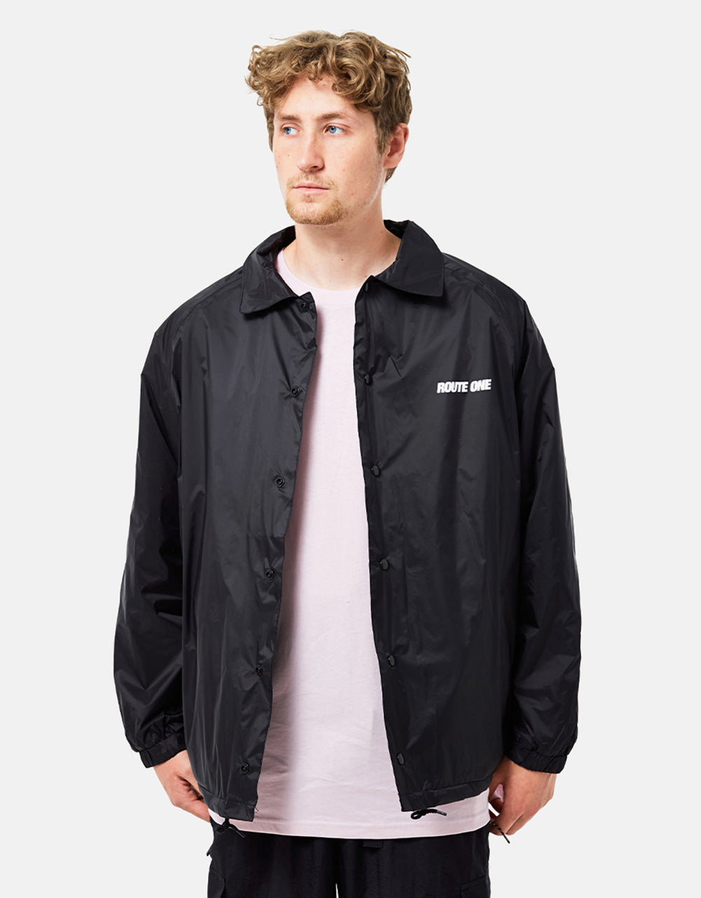 Route One Classic Coach Jacket - Black