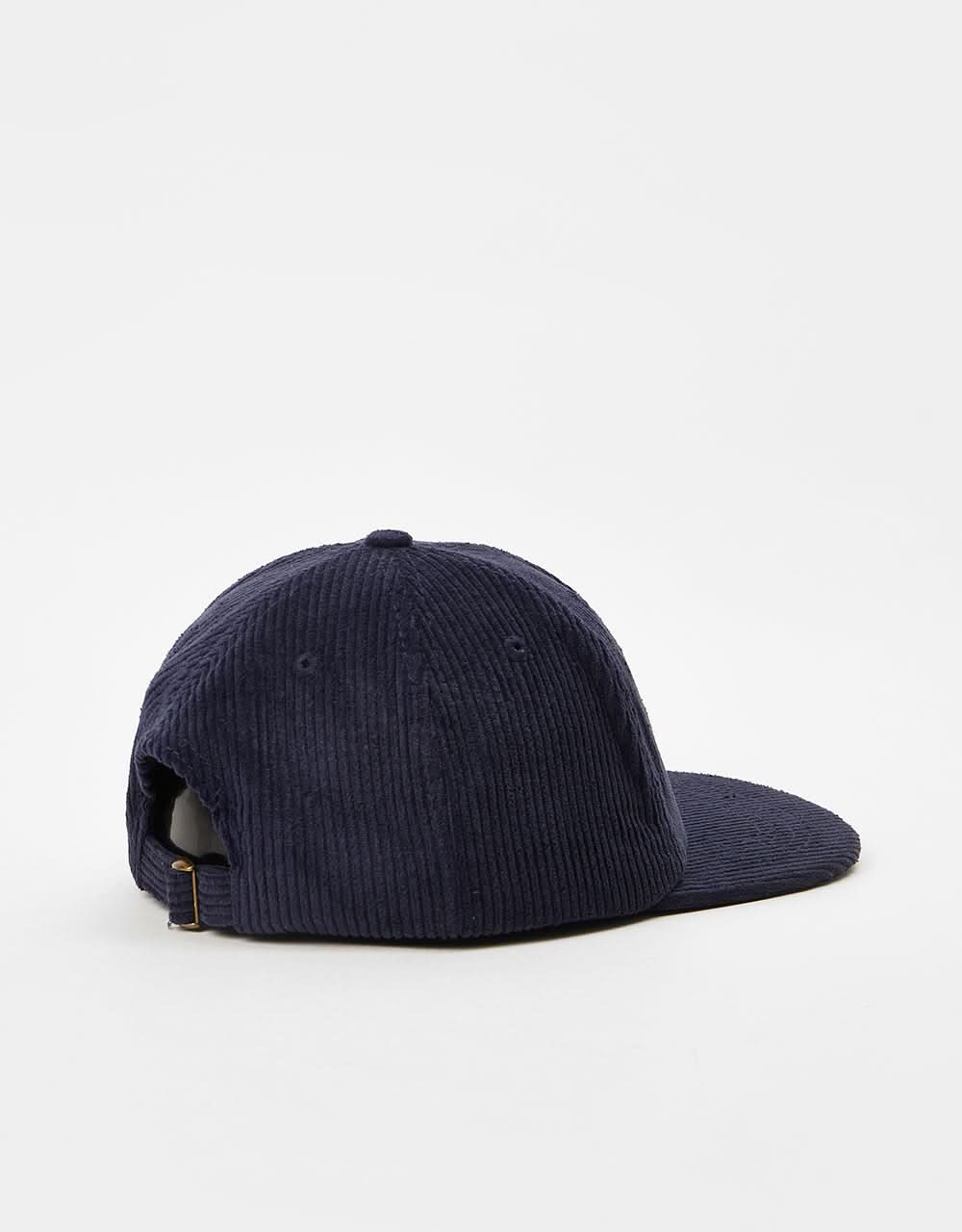 Route One Unstrukturierte Cord 6-Panel-Kappe – Marineblau