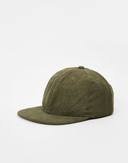 Route One Unstructured Cord 6 Panel Cap - Forest Green