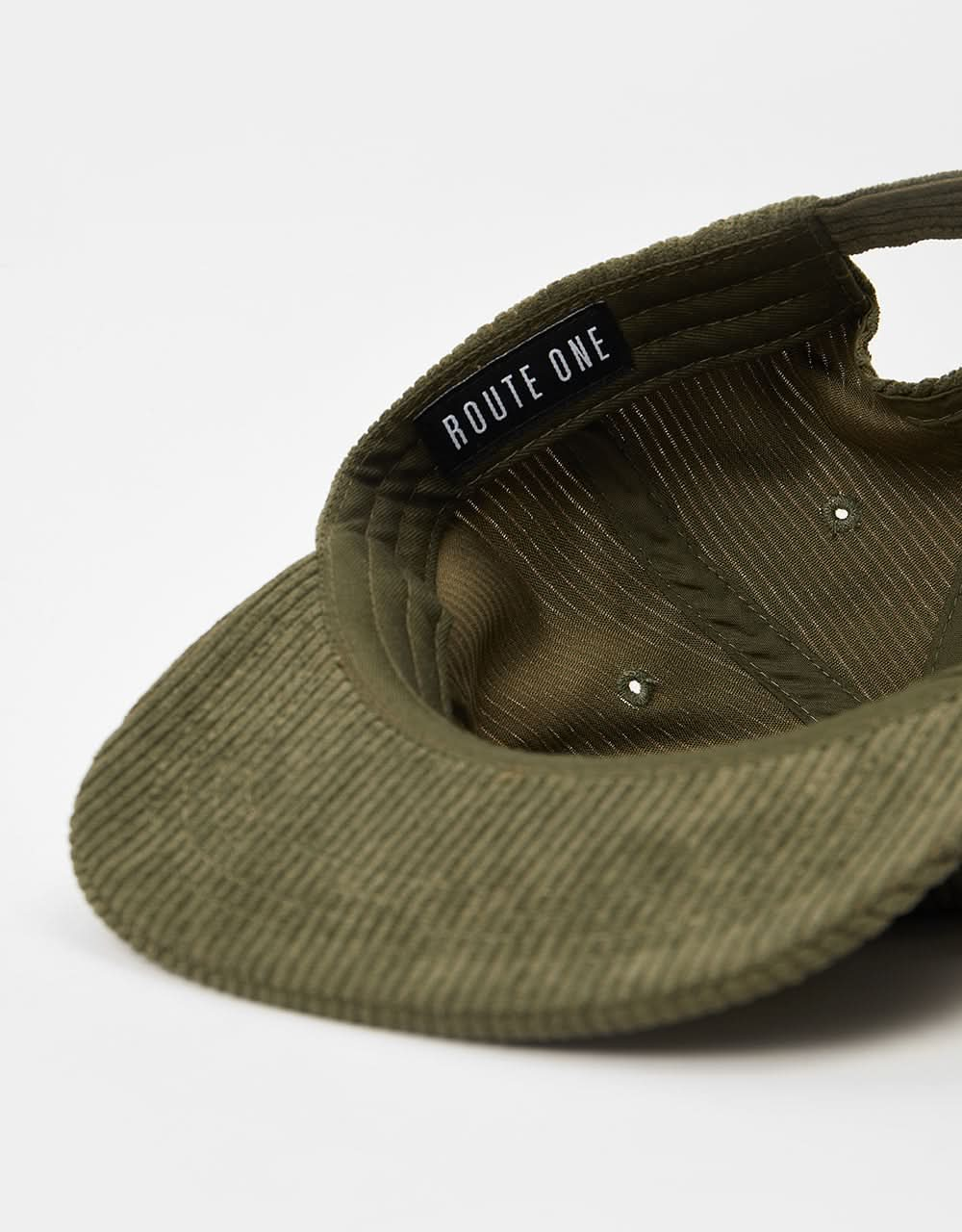 Route One Unstructured Cord 6 Panel Cap – Waldgrün