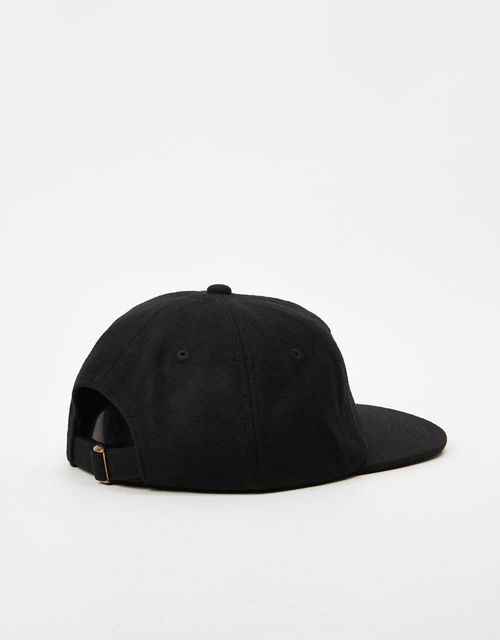 Route One Unstructured Melton Wool Cap - Black