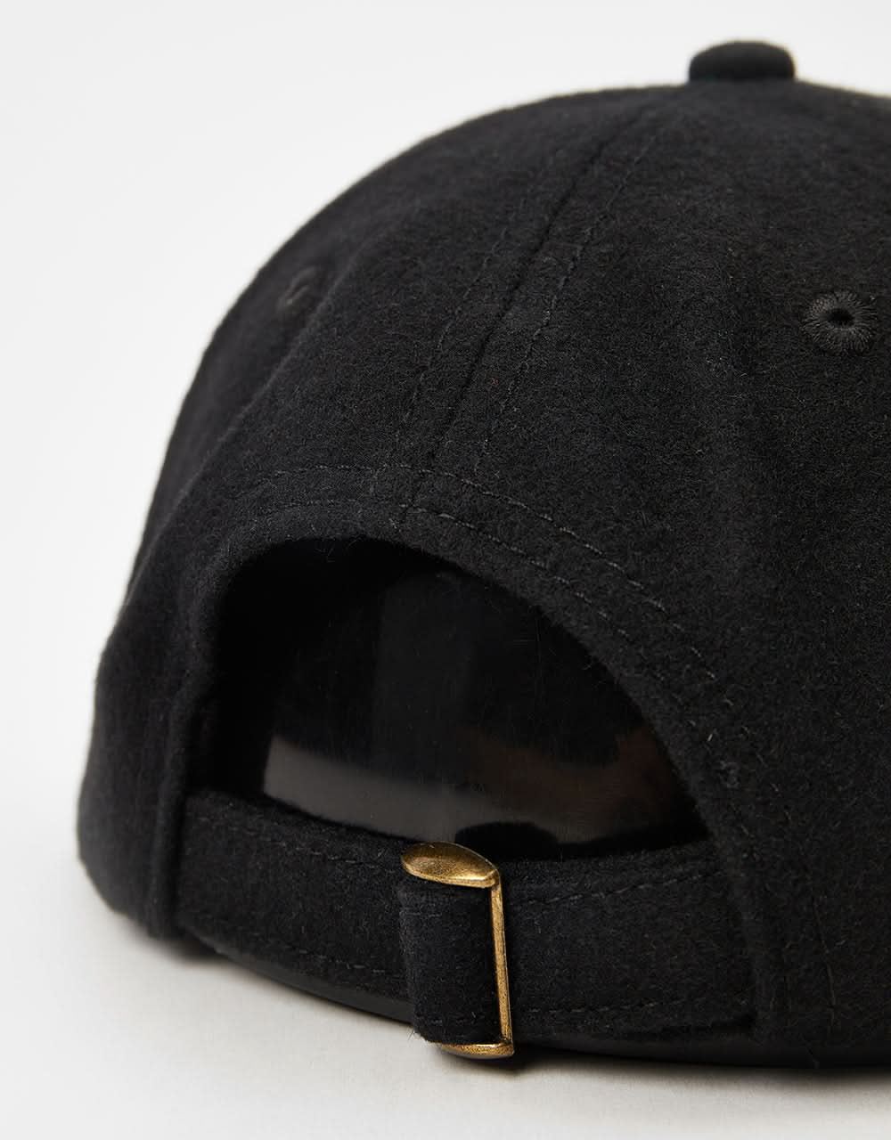 Gorra Route One de lana Melton sin estructura - Negro