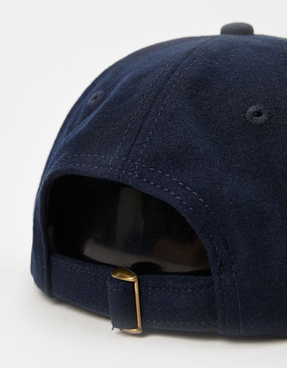 Route One Unstructured Melton Wool Cap - Navy