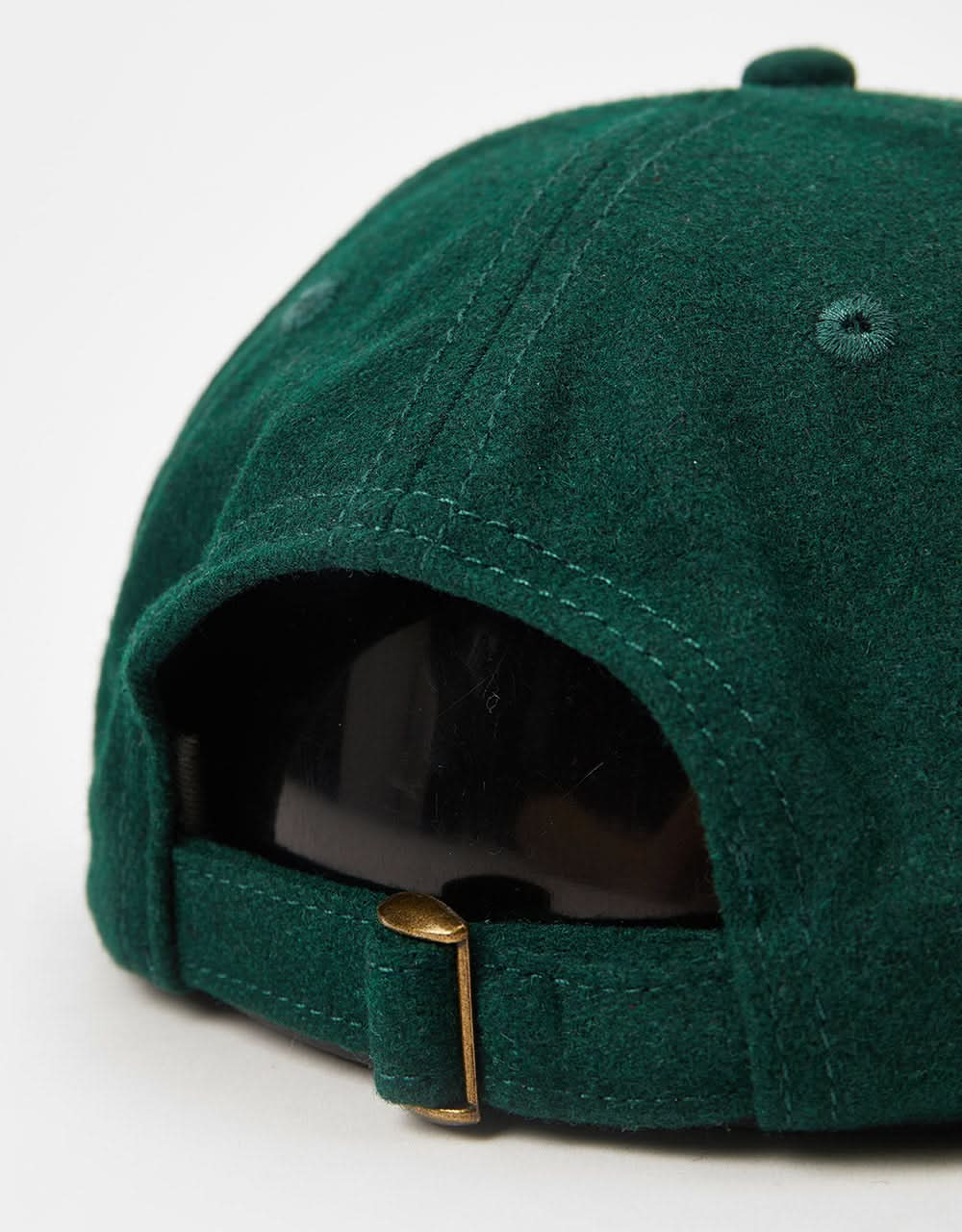 Route One Unstructured Melton Wool Cap - Forest Green