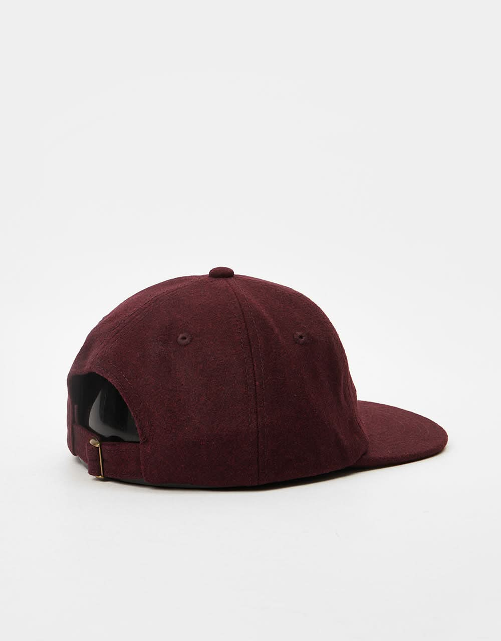 Casquette en laine Melton non structurée Route One - Bordeaux