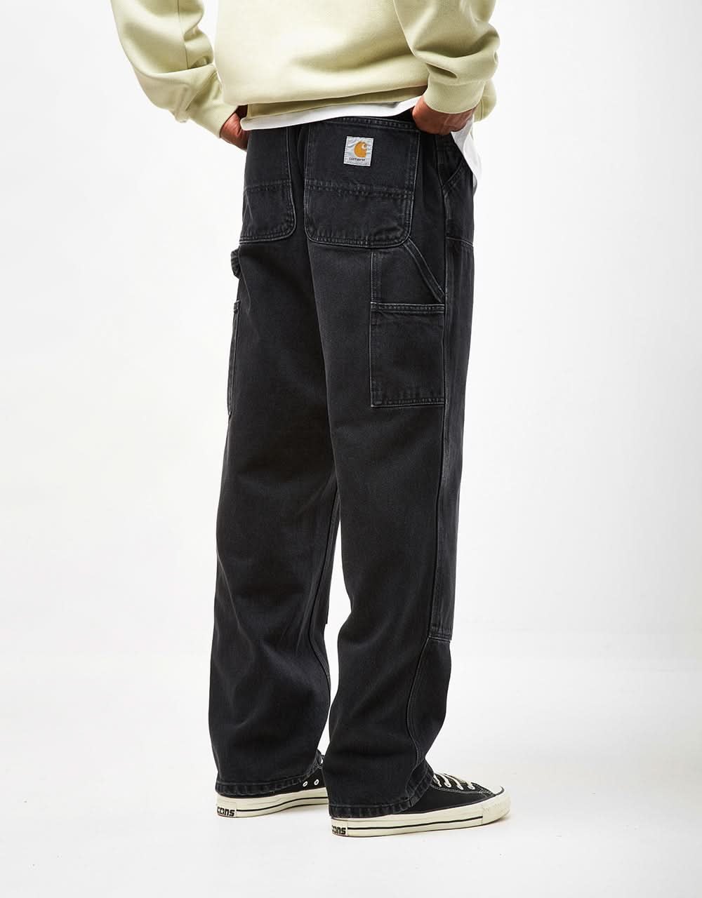 Carhartt WIP Double Knee Pant - Black (Stone Washed)