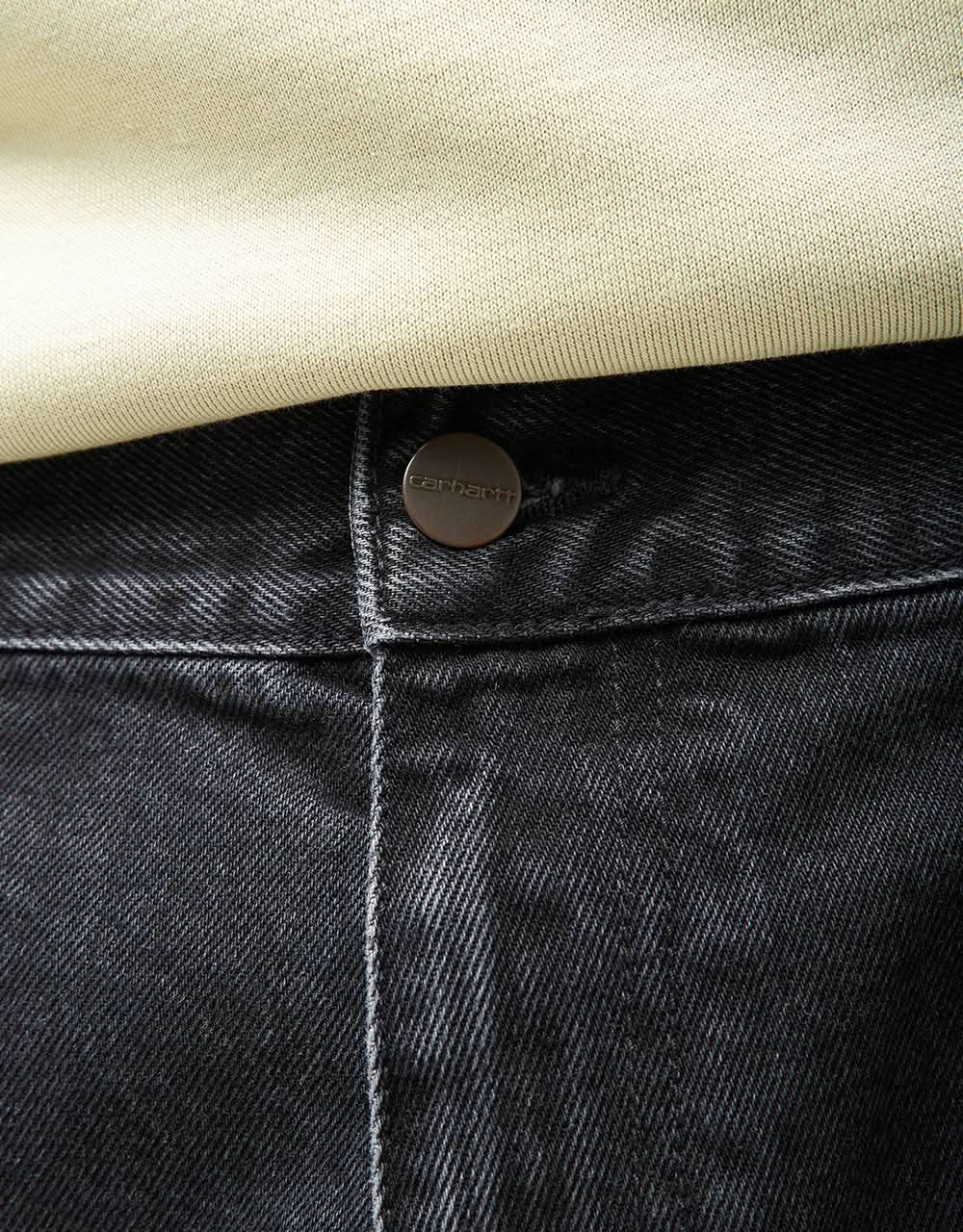 Pantalón Carhartt WIP Double Knee - Negro (lavado a la piedra)