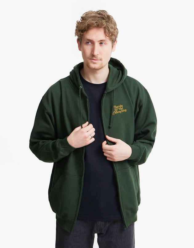 Route One T.F.T.M Zip Hoodie - Forest Green