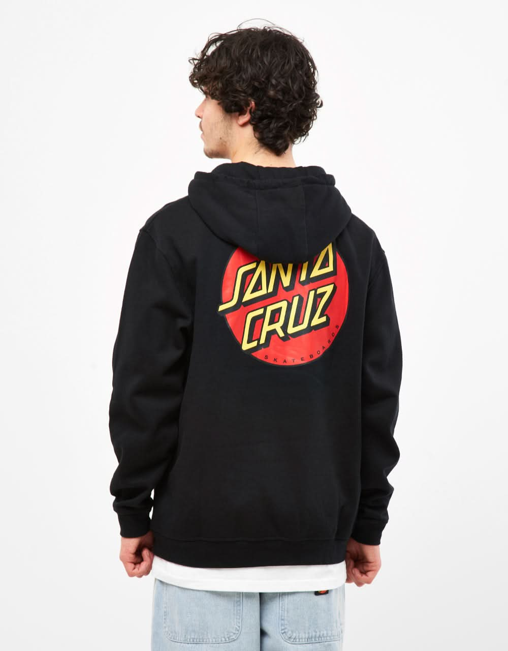 Sudadera con capucha Santa Cruz Classic Dot Chest - Negro