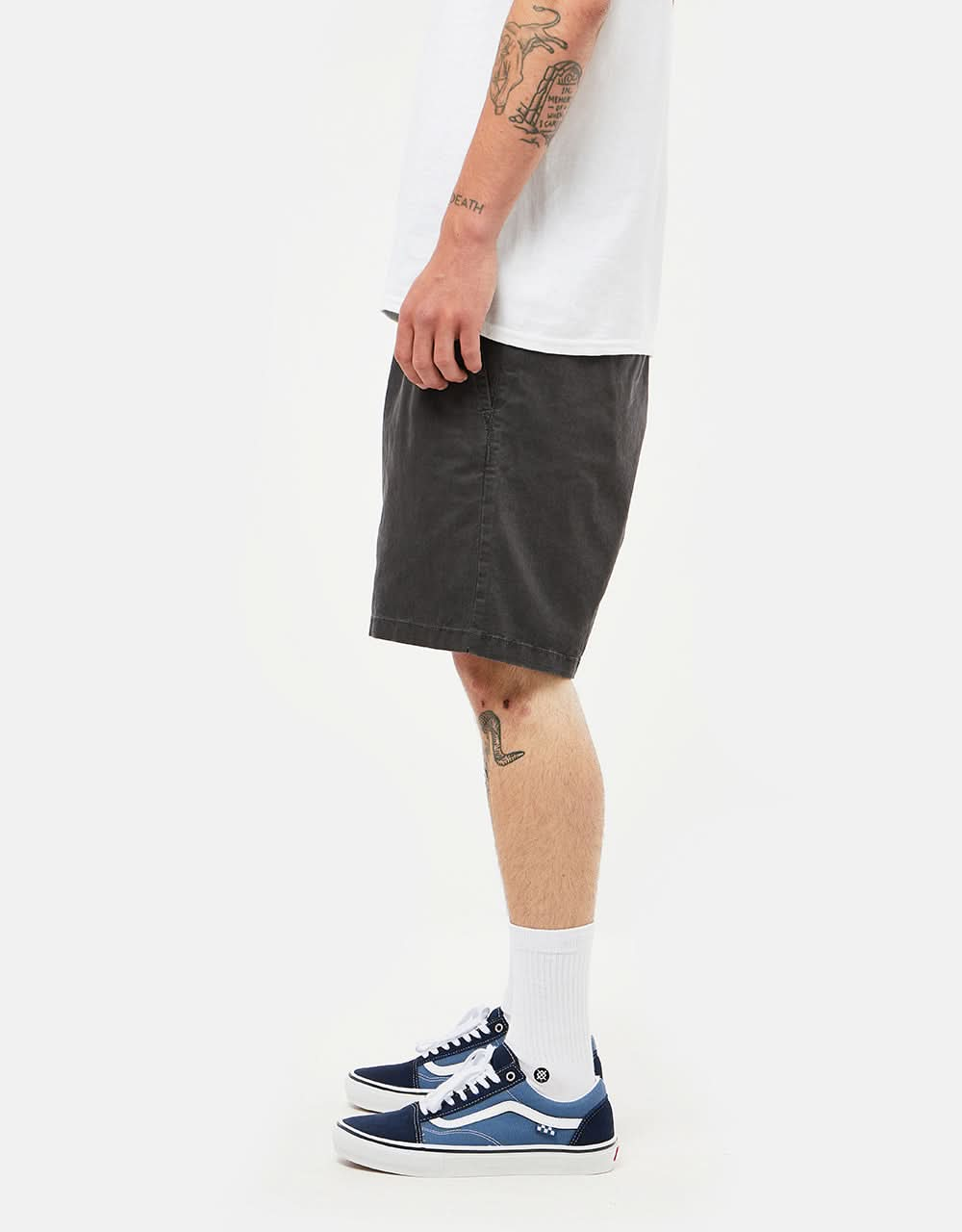 Vans Range Salt Wash Relaxed Elastic Short - Asphalt