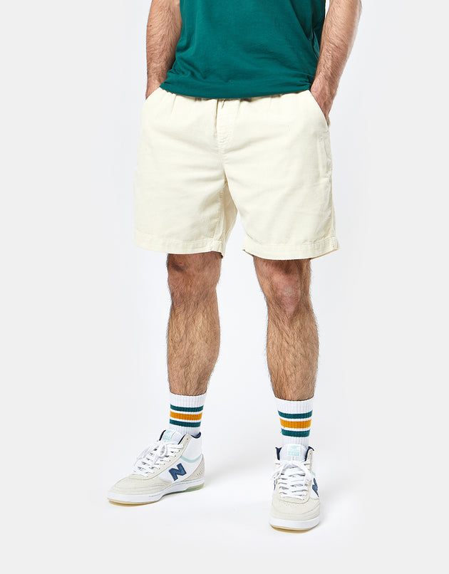 Route One Cord Volley Shorts - Natural