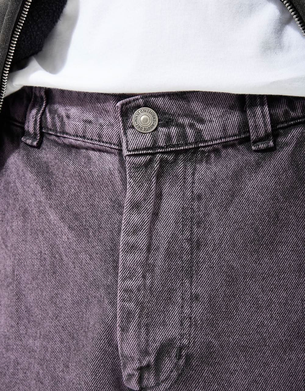 Route One Super Baggy Denim Jeans - Moderate Purple