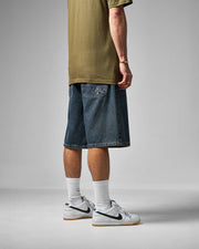 Route One Super Baggy OG Denim Shorts - Light Wash