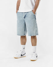 Route One Super Baggy OG Denim Shorts - Light Stone Wash