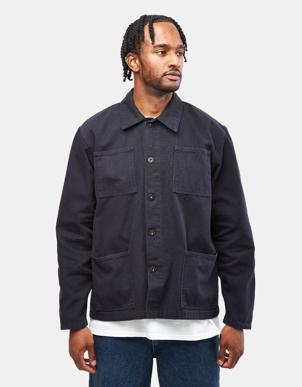 Route One Classic Chore Jacket - Navy