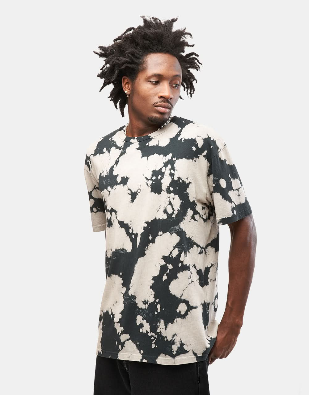 Route One Organic Tie Dye T-Shirt - Peach