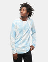 Route One Organic Tie Dye Long Sleeve T-Shirt - Sky Blue