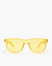 Route One Wayfarer Sunglasses - Clear Yellow